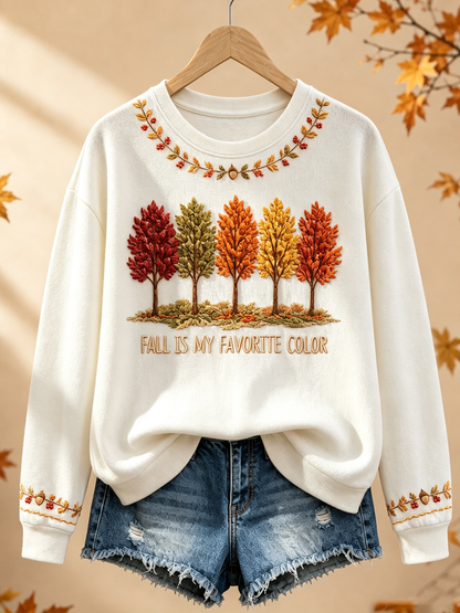 Sweatshirt Femme Fall Is My Favorite Color Regular