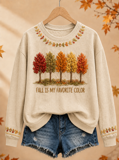 Sweatshirt Femme Fall Is My Favorite Color Regular