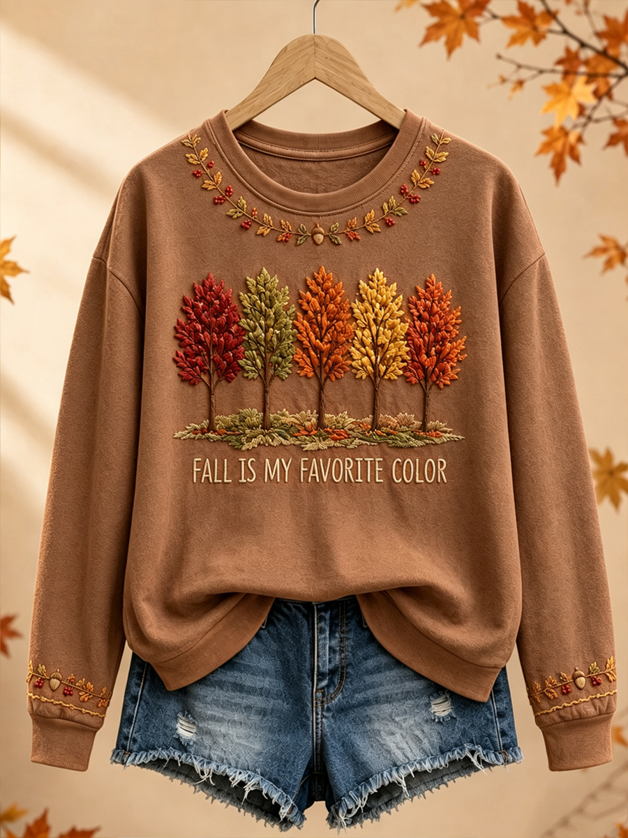 Sweatshirt Femme Fall Is My Favorite Color Regular