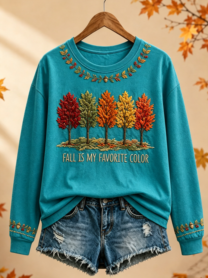 Sweatshirt Femme Fall Is My Favorite Color Regular