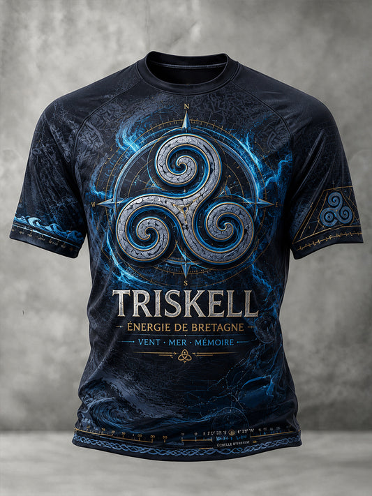 T-shirt à manches courtes pour homme, Bretagne, France