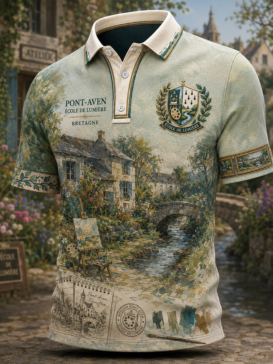 T-shirt à manches courtes pour homme, Bretagne, France
