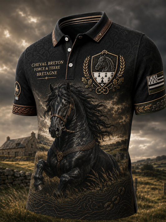 T-shirt à manches courtes pour homme, Bretagne, France