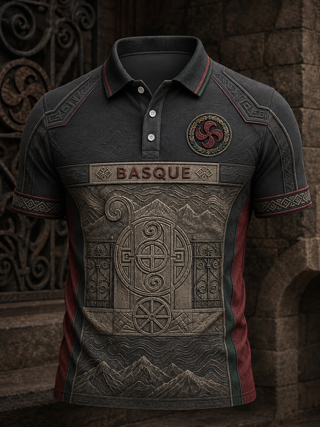 Chemise pour homme à imprimé Pays basque