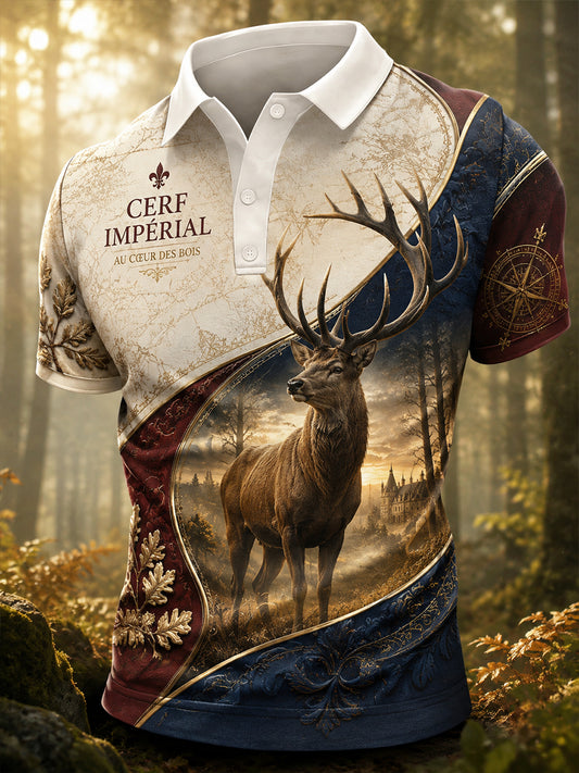 Chemise à manches pour la saison de chasse française masculine