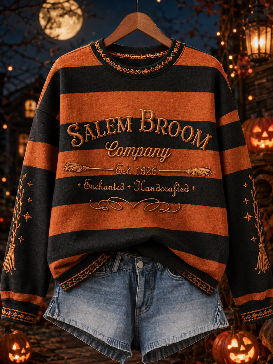 Sweatshirt Femme Imprimé «SALEM BROOM Company»
