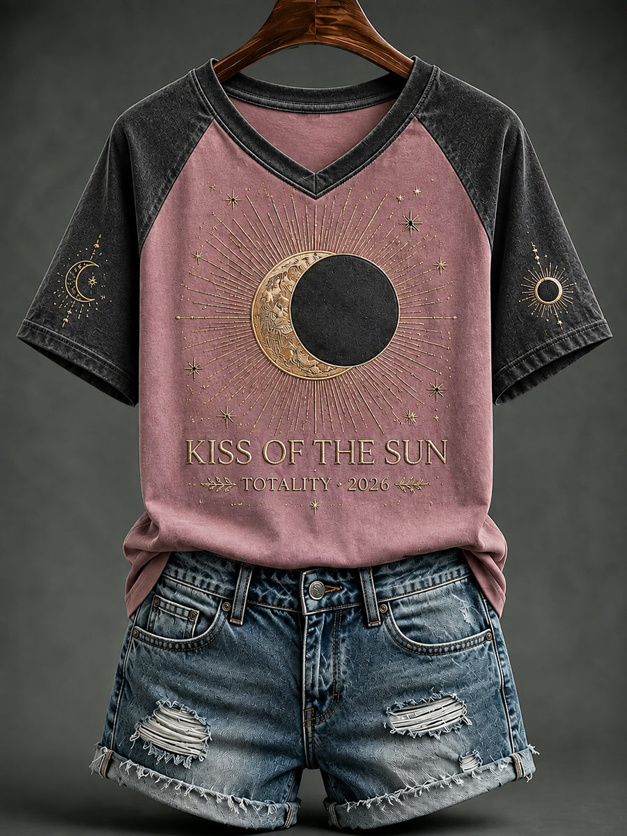 Kiss of the Sun T-shirt Eclipse pour femme