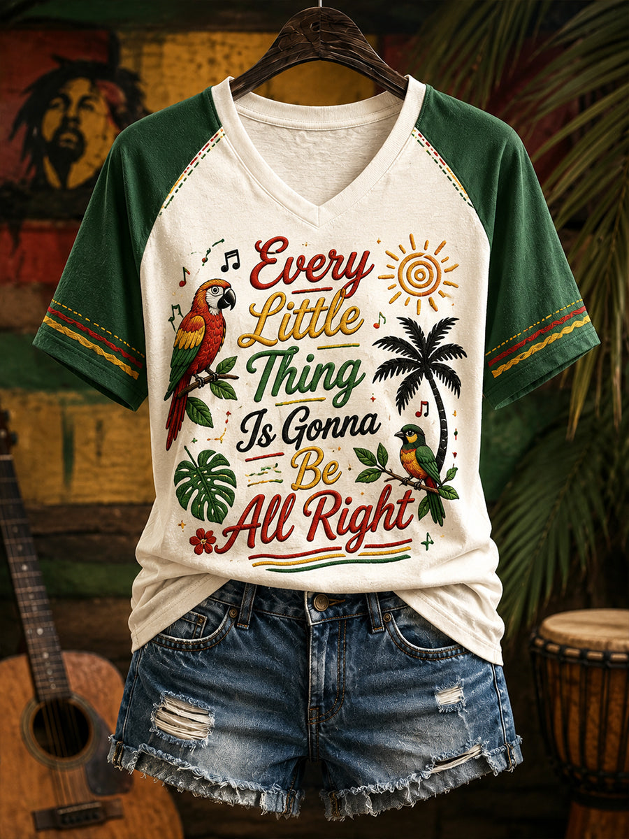 T-shirt manches courtes à col en V pour femme avec slogan amusant et imprimé graphique