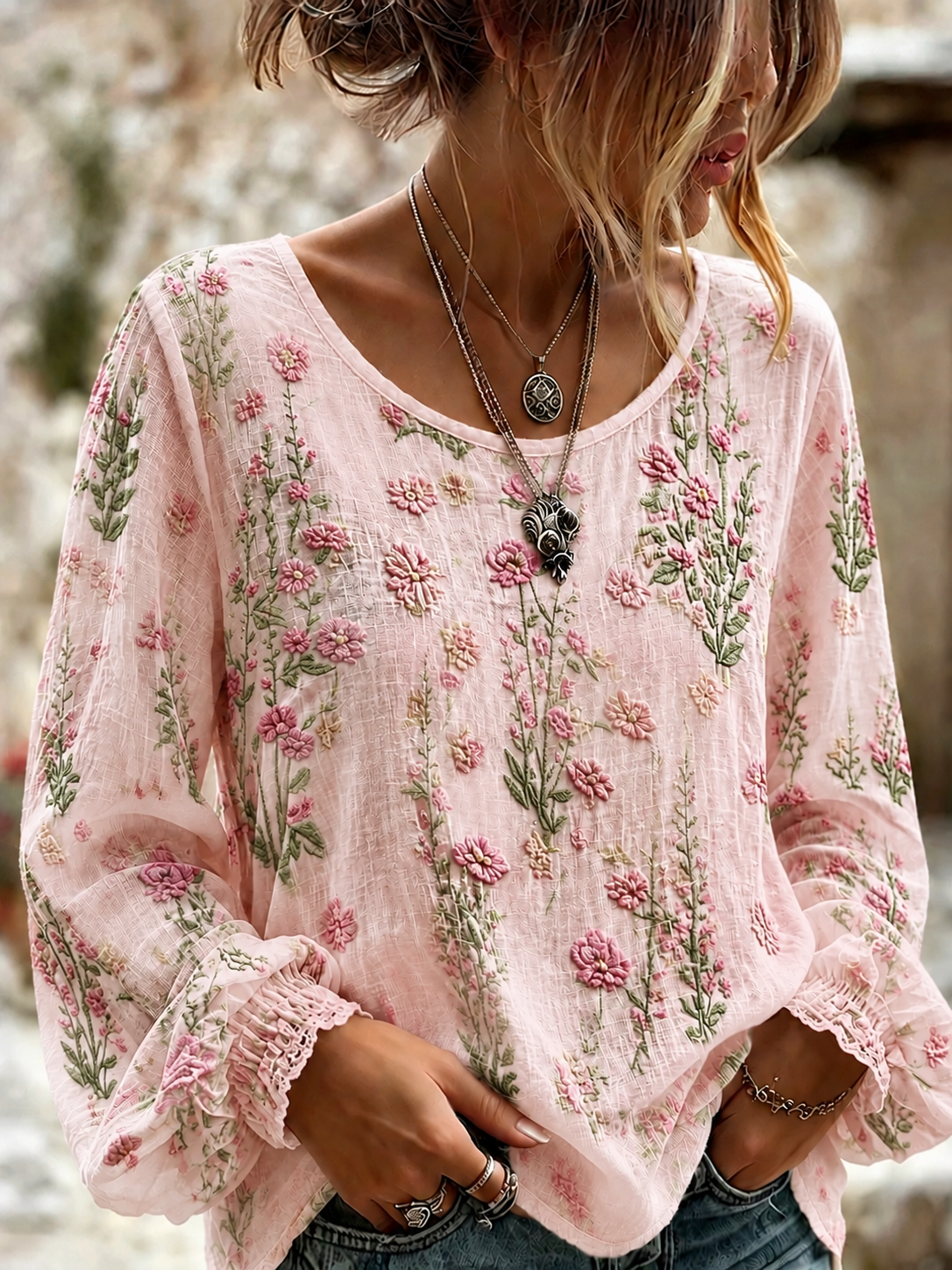 Chemise en coton-lin contre le cancer du sein chez la femme