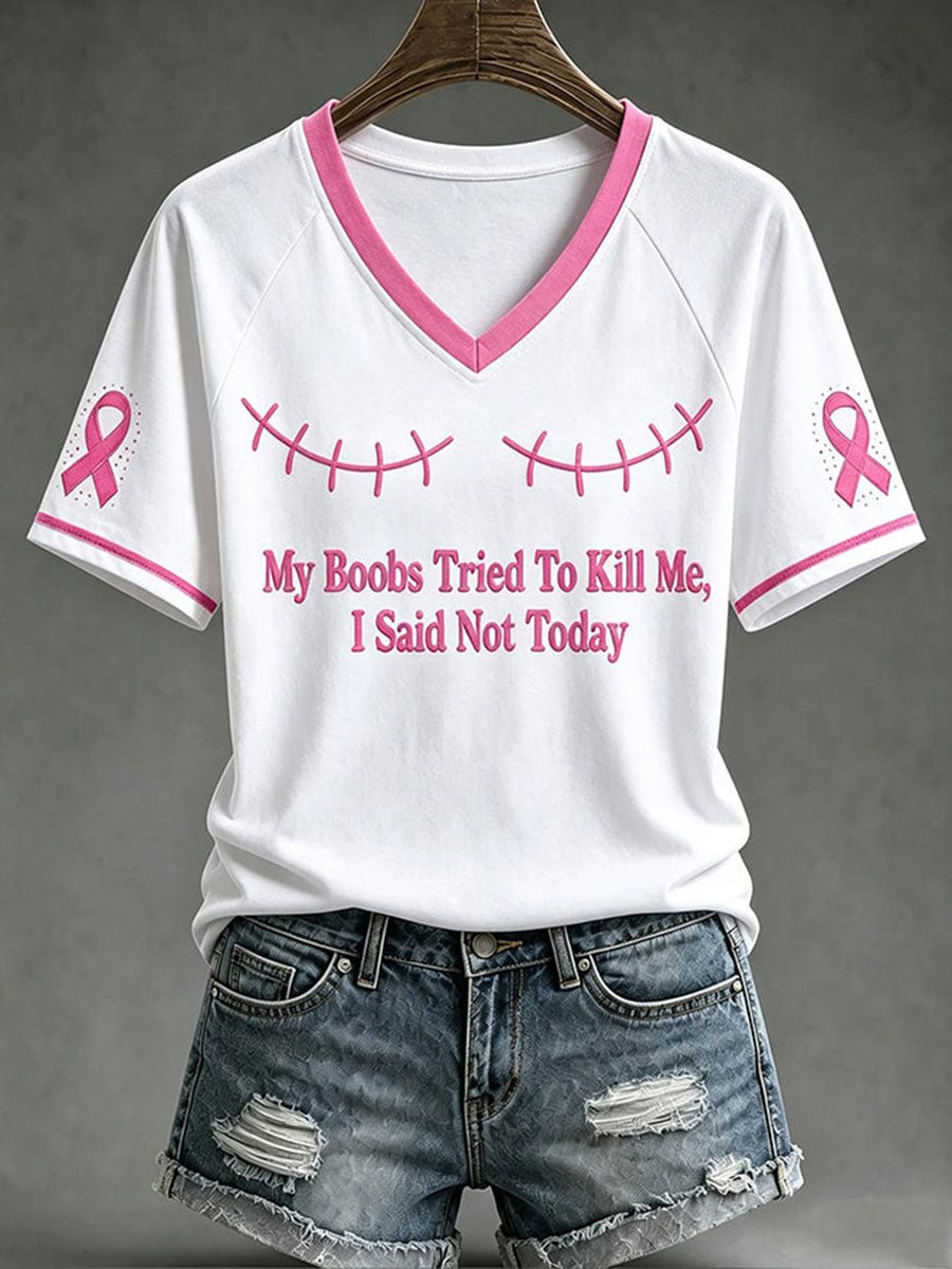 Tee-shirt femme My Boods a essayé de me tuer I said Not Today