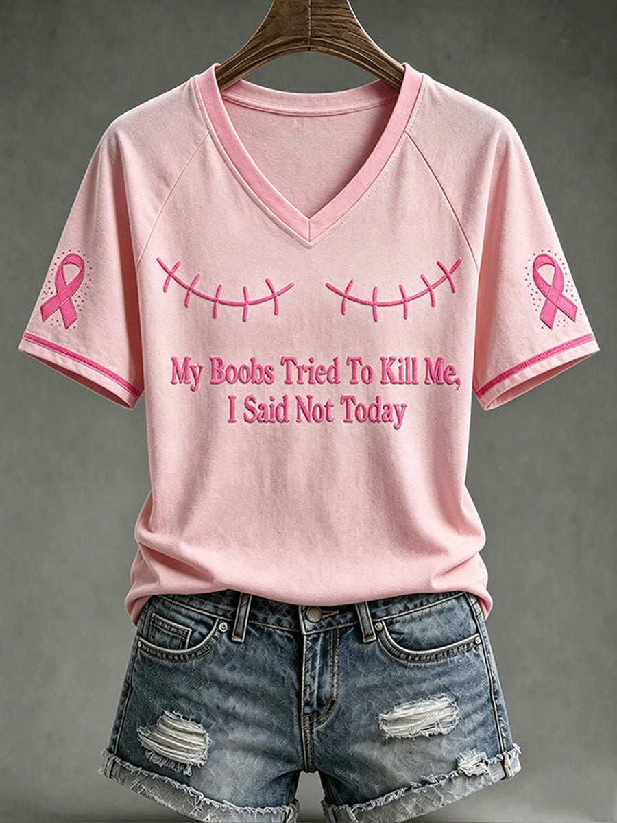 Tee-shirt femme My Boods a essayé de me tuer I said Not Today