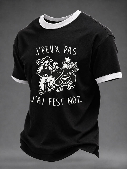 T-shirt pour hommes J'PEUX PAS J'AI FEST NOZ