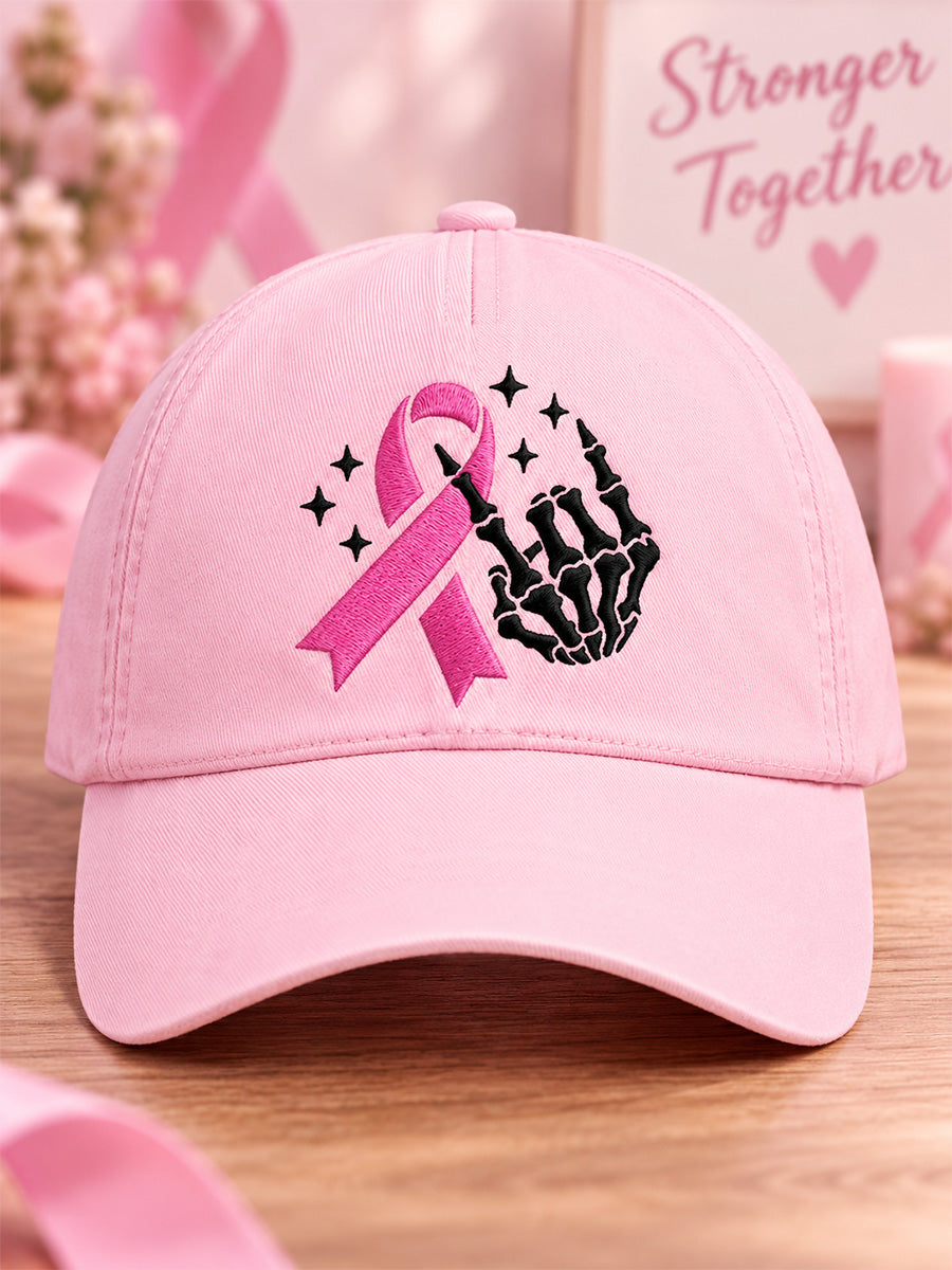 Chapeau unisexe d'impression de soutien de conscience de cancer du sein