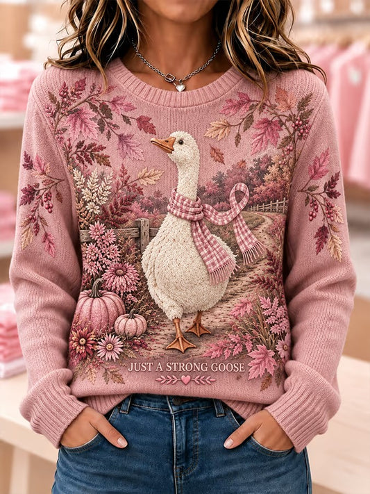 Pull à manches longues pour femmes contre le cancer du sein