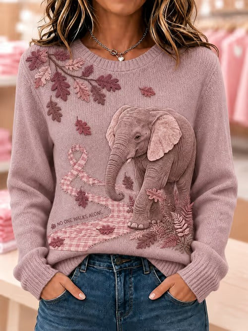 Pull à manches longues pour femmes contre le cancer du sein