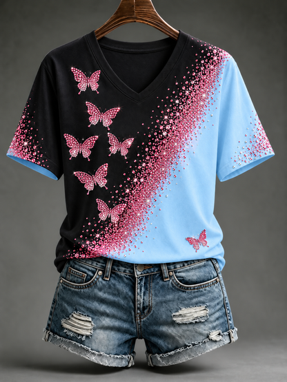 T-shirt à manches courtes pour le cancer du sein chez la femme