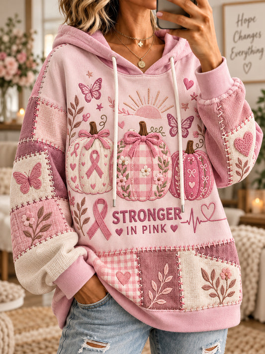 Sweat à capuche de lutte contre le cancer du sein