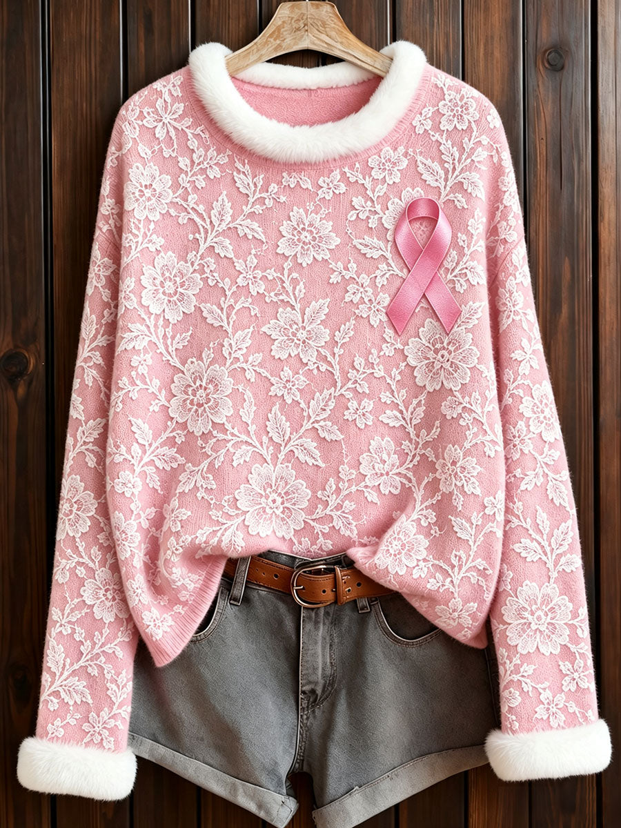 Hauts floraux de sensibilisation au cancer du sein pour femmes