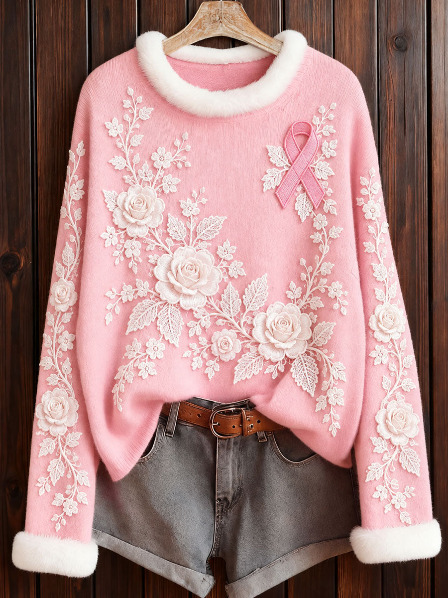 Femmes cancer du sein sensibilisation Roses Imprimer Tops
