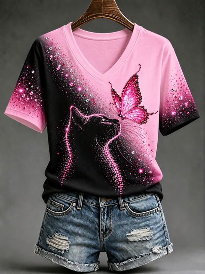 T-shirt à manches courtes pour le cancer du sein chez la femme