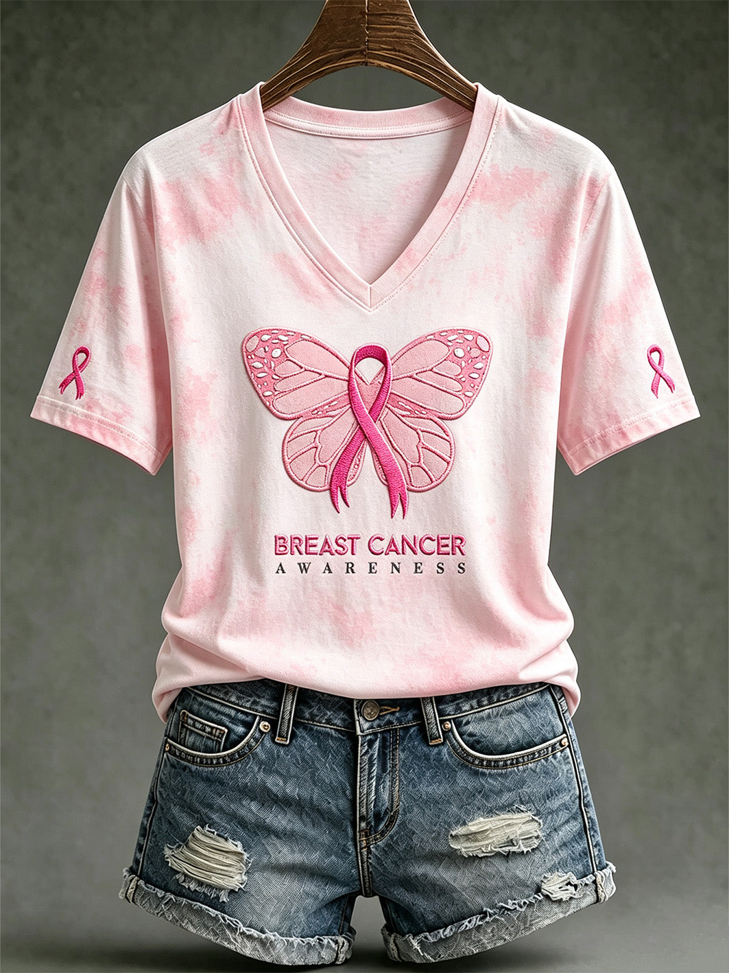 T-shirt décontracté à manches courtes pour femme, motif imprimé sur le thème de la santé publique et des maladies
