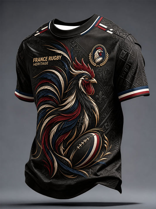 T-shirt à imprimé France Rugby Homme