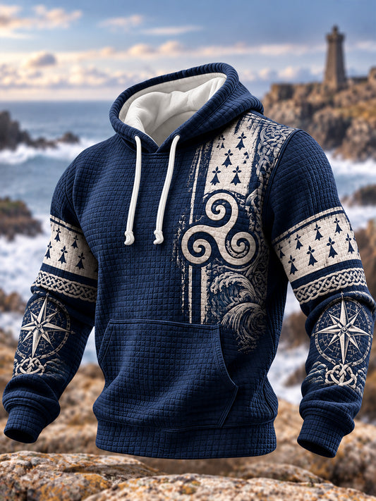Sweat à capuche imprimé France Bretagne pour homme
