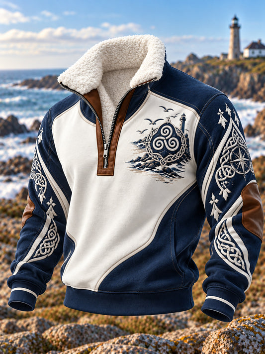 Sweat-shirt imprimé Bretagne pour homme