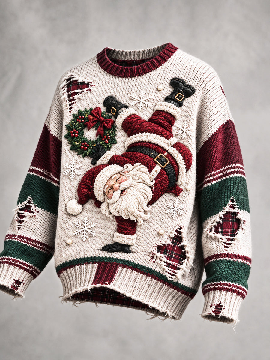 Pull décontracté de Noël à imprimé pour femme