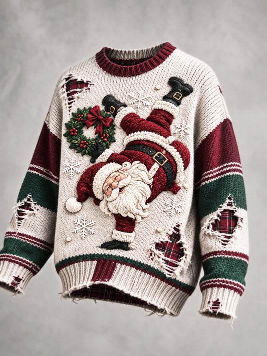 Pull décontracté de Noël à imprimé pour femme
