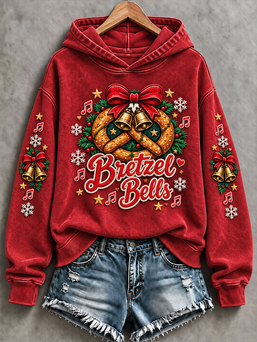 Sweat-shirt classique Bretzel Bells pour femme