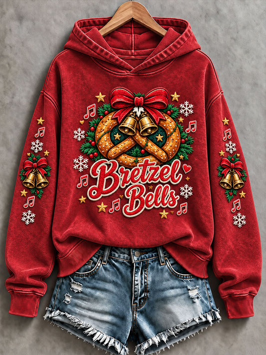 Sweat-shirt classique Bretzel Bells pour femme