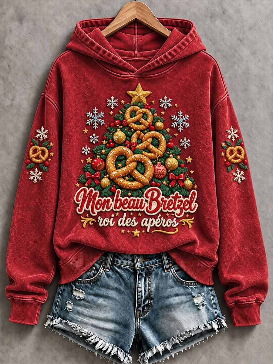 Sweat-shirt femme Mon beau Bretzel, roi des apéros, coupe classique