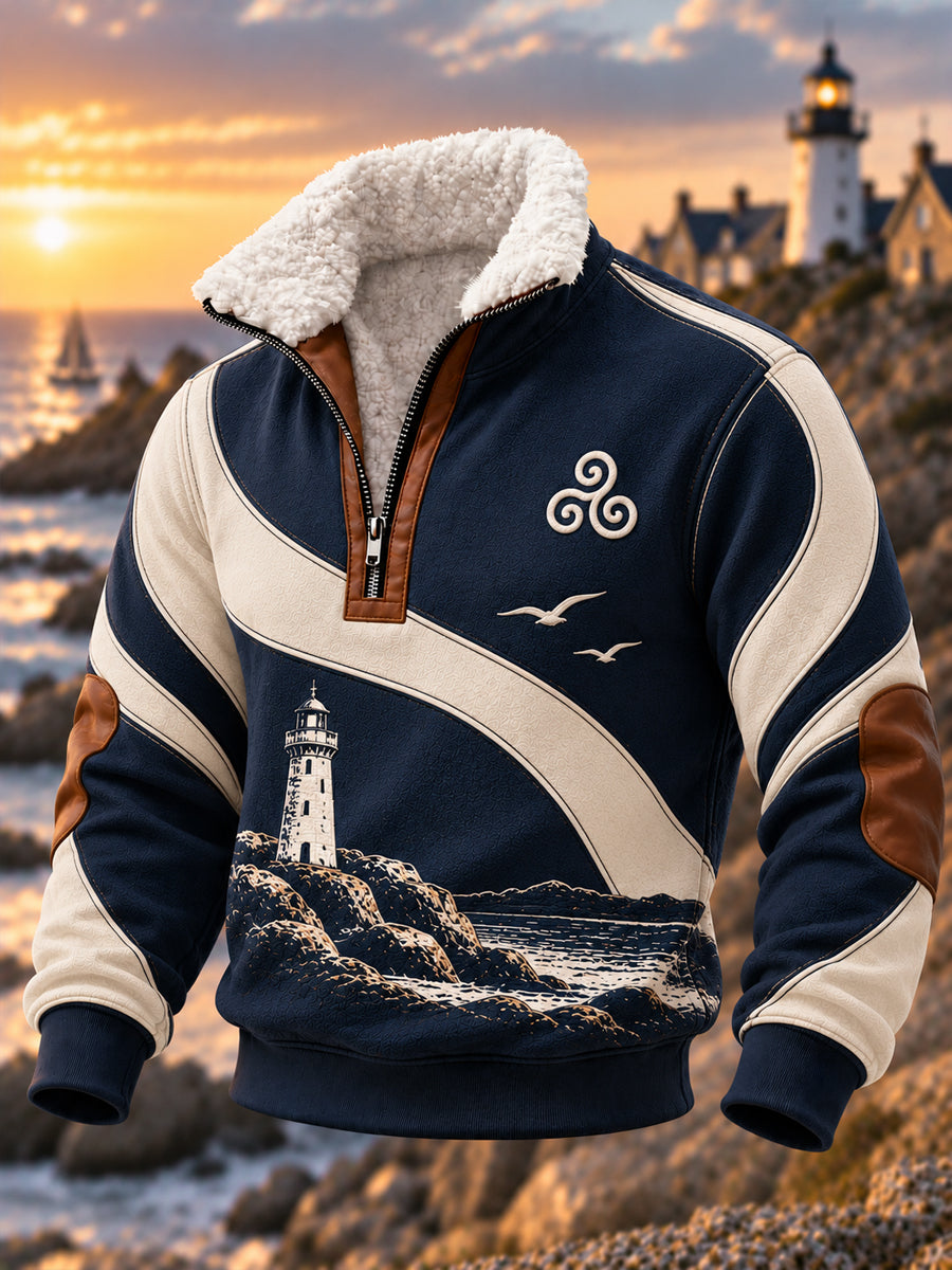 Sweat-shirt imprimé Bretagne pour homme